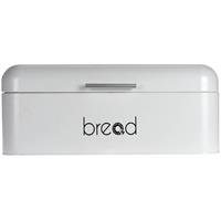 Witte Broodtrommel Bread Van Metaal 42 Cm - Broodtrommels