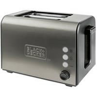 black&decker Black & Decker Toaster Toaster 2-Slice Extra Grills Brushed Steel
