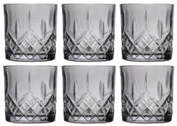 Massamarkt Whiskeyglas/drinkglas 345ml Antraciet Ø8,1xh8,3cm Doos A 6 Stuks ( Ook Als