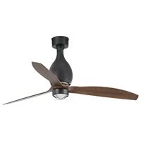 farobarcelona Faro mini eterfan led Mattschwarz, Deckenventilator aus Holz mit Gleichstrommotor, 3000K