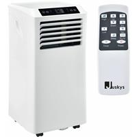 Juskys Lokale Klimaanlage MK950W2 mit Fernbedienung & Timer - 9000 BTU – 3in1 Klimagerät zur Kühlung, Ventilation, Entfeuchtung - Energieklasse A - 
