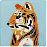 DESIGNERHOMEWAREDISTRIBUTIONGMBH Maxwell & Williams Pete Cromer Untersetzer Tiger, Coaster, Keramik, Kork, Bunt, 9.5 x 9.5 cm, DU0229