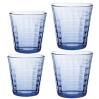 Duralex Drinkglazen/waterglazen Prisme Set Blauw 220/275 Ml - 24-delig - Koffie/thee Glazen