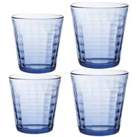 Duralex Drinkglazen/waterglazen Prisme Set Blauw 220/275 Ml - 8-delig - Koffie/thee Glazen