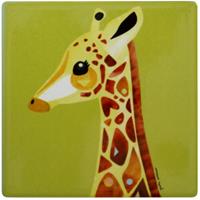 DESIGNERHOMEWAREDISTRIBUTIONGMBH Maxwell & Williams Pete Cromer Untersetzer Giraffe, Coaster, Keramik, Kork, Bunt, 9.5 x 9.5 cm, DU0228