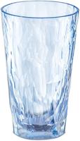 KOZIOL Longdrinkglas Club No. 6 Transparent Aquamarine 300 ml, Kunststoff