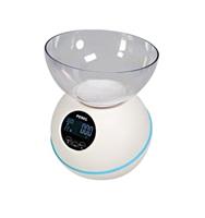 Perel - Digitale küchenwaage 5 kg / 1 g mit temperatur / uhr / alarm / timer