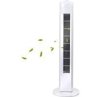 BES LED Ventilator - Aigi Bivon - Torenventilator - Staand - Rond - Mat Wit - Kunststof