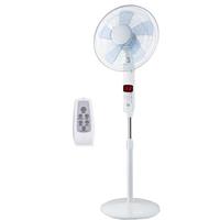 BES LED Ventilator - Aigi Ocyna - Statiefventilator - Afstandsbediening - Staand - Rond - Mat Wit - Kunststof