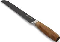 Echtwerk Brotmesser Classic, (1 tlg.), aus hochwertigem Stahl, Küchenmesser mit Griff aus Rosenholz, Black-Edition, Klingenlänge: 20 cm