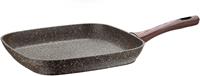 Pintinox Grillpfanne Chalet, Aluminium, Stein-Optik, eckig, 28x28 cm Induktionsgeeignet