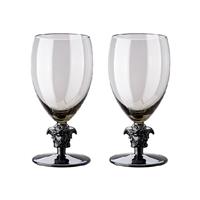 Rosenthal meets Versace Rosenthal Versace Medusa Lumiere Haze Weißwein Glas grau h: 156 mm / 333 ml