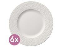 Villeroy & Boch Manufacture Manufacture Rock blanc Frühstücksteller 22 cm Set6 (weiss)