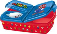 P:OS Brotdose mit 3-Fach-Unterteilung Super Mario blau-kombi