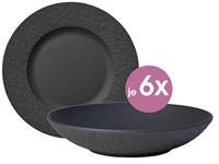 Villeroy & Boch Manufacture Manufacture Rock Tafelset 12tlg (schwarz)