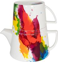 Könitz Teekanne Tea for me - On colour Flow, 0,65 l, (Set, 1), 650 ml für 2 Tassen