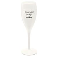 Enjoy2Cook Champagneglas 'Champagne Is The Answer' - Koziol Cheers No. 1