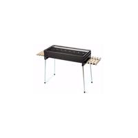 ACERTO Holzkohlegrill Barbecue für Gastronomie, Vereine 50x100 cm Outdoor Grill BBQ