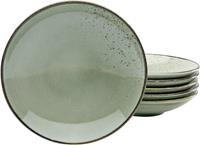 CreaTable Suppenteller »NATURE COLLECTION«, (6 Stück), Ø 22 cm, Steinzeug