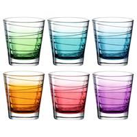Leonardo Whiskyglas »VARIO STRUTTURA«, Glas, 250 ml, Farbverlauf, 6-teilig