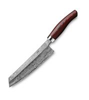 Nesmuk Exklusiv C100 Damast Kochmesser 18 cm - Griff Micarta rot