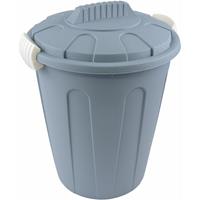 Zebra Mülleimer 40L Abfalleimer Müllbehälter Abfallsammler Müllsammler Gartentonne