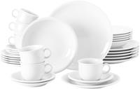 Seltmann Weiden Kombiservice Compact, (Set, 30 tlg., 6 Suppenteller 23 cm 6 Speiseteller 25 cm 6 Kaffee-Obertassen 0,21 l 6 Kaffee-Untertassen 14,5 cm 6 Frühstücksteller 20 cm)