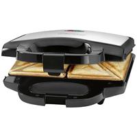 Clatronic ST 3778 Sandwich toaster Anti-aanbaklaag RVS, Zwart