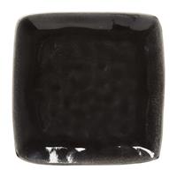 Xenos Vierkant bord Toscane - zwart - 20 cm
