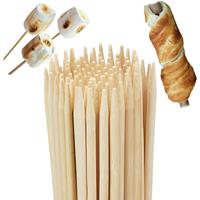 RELAXDAYS Stockbrot Spieße aus Bambus, 100er Set, 90 cm lange Marshmallowspieße, Lagerfeuer, Grillspieße Ø 7 mm, natur