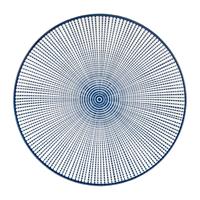 Xenos Ontbijtbord blue print - stripes - âŒ21 cm