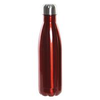 Items RVS thermos waterfles/drinkfles rood met schroefdop 500 ml -