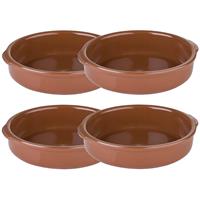 Regas 8x Ovenschalen/tapasschalen terracotta 20 cm van aardewerk -