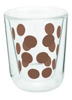 Zak Designs espressoglas Dot Dot dubbelwandig 75 ml glas koper