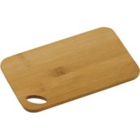 Bamboe houten snijplank 14 x 22 cm - Keukenbenodigdheden - Kookbenodigdheden - Snijplanken van hout - Snijplankjes/snijplankje