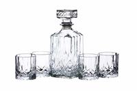Barcraft glazenset Whisky 900 ml glas transparant 5-delig