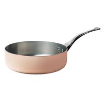 De Buyer Inocuivre Sauteuse gerade 20 cm / 1,8 L - Kupfer mit Edelstahlgussgriff