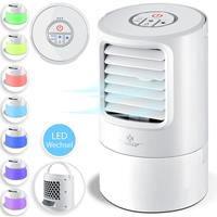 KESSER Â 4in1 Mobile Klimaanlage Mini KlimagerÃt mit 7 Farben LED Farben | Ventilator | Wassertank | Timer | 3 Stufen | Ionisator