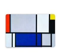 MTDay Art placemat-Mondriaan Compositie rood vlak