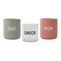 designletters Design Letters - Family Giftbox Cups - Nude / Green