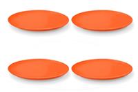 Friesland Porzellan Friesland 4er-Set Speiseteller Happymix Orange