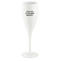 Champagneglas 'Love You To The Moon' - Koziol Cheers No. 1