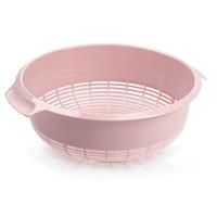 Forte Plastics Kunststof keuken vergiet van 23 x 9 cm roze -