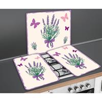 Maximex Herdabdeckplatte Universal Lavendel-Bouquet 2er Set, für alle Herdarten