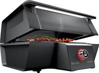 Severin Tischgrill SEVO GT PG 8106, 3000 W, gleichmäßige Hitzeverteilung durch innovative Reflektorschale mit Dachstruktur, BoostZone - 500°C für perfekte Brandings, schnelles Aufh