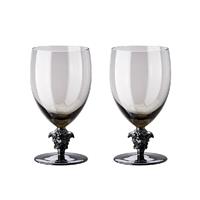 Rosenthal meets Versace Rosenthal Versace Medusa Lumiere Haze Rotwein Glas grau h: 162 mm / 476 ml Set 2-tlg.