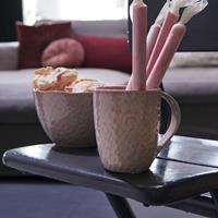 Leonardo MATERA Keramiktasse 90 ml rosa 4er Set Kaffeebecher