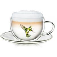 Creano Doppelwandtasse Hummi-Tasse, 250ml Kaffeebecher grün