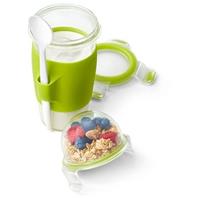 EMSA CLIP & GO - food storage container - clear/green - 450 ml