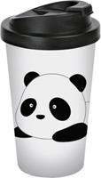 Geda Labels Coffee to go Becher Panda weiß